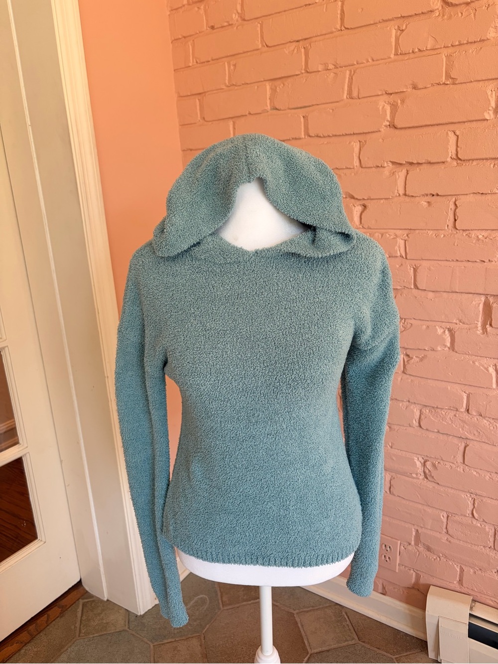 art class Seafoam Textured Hooded Pullover - Kids